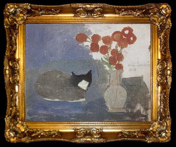 framed  Marie Laurencin The Cat on the table, ta009-2